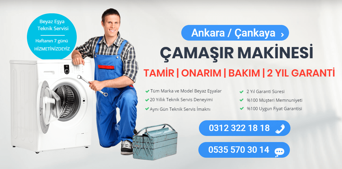 çankaya çamaşır makinesi servisi