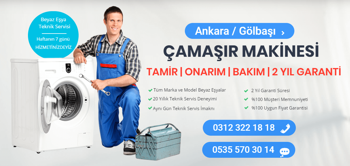 gölbaşı çamaşır makinesi servisi