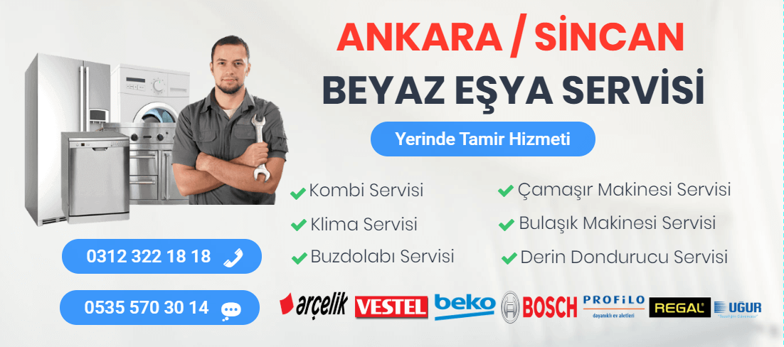 sincan beyaz eşya servisi