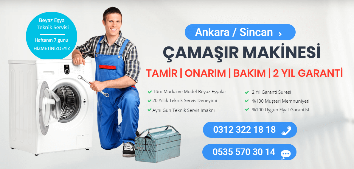 Sincan Çamaşır Makinesi Servisi