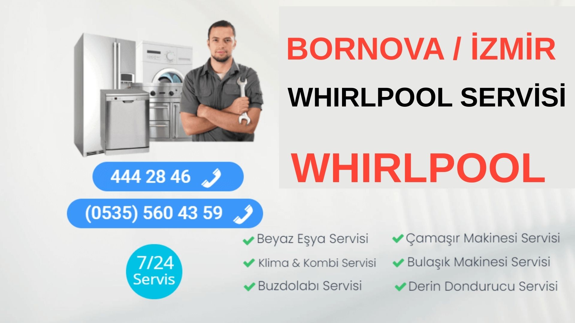 Bornova Whirlpool Servisi