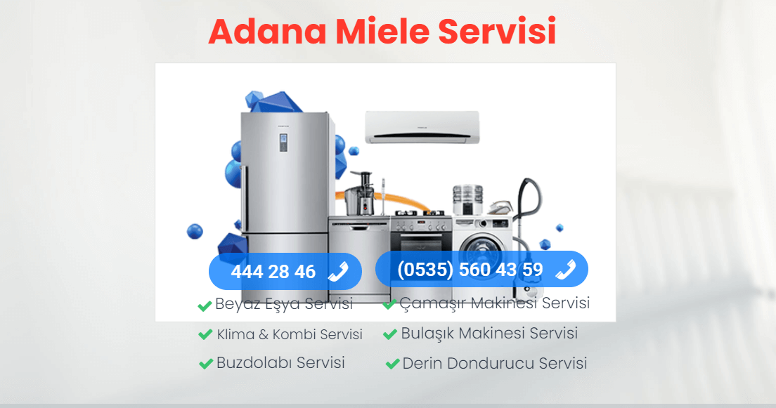 Adana Miele Servisi